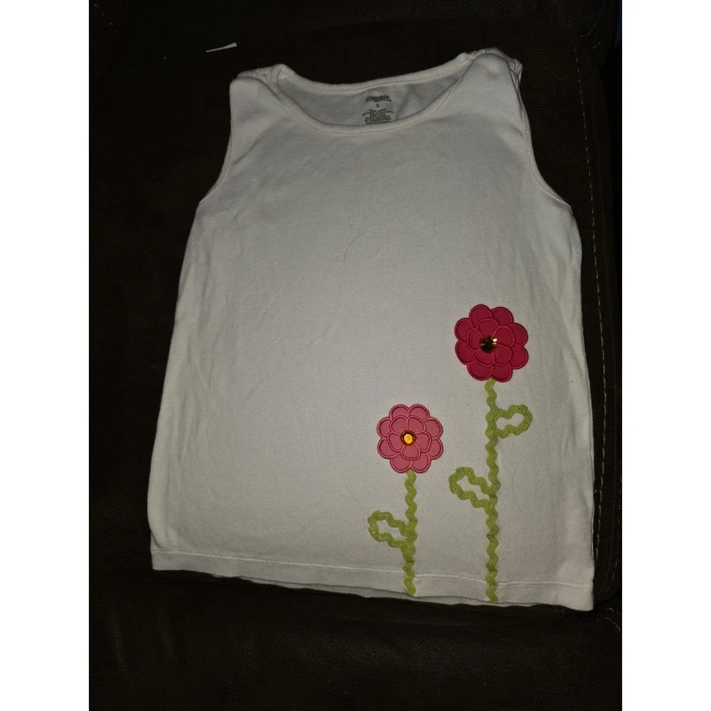 Gymboree pretty posies floral tops‎ lot of 2 size 9 shirts tank